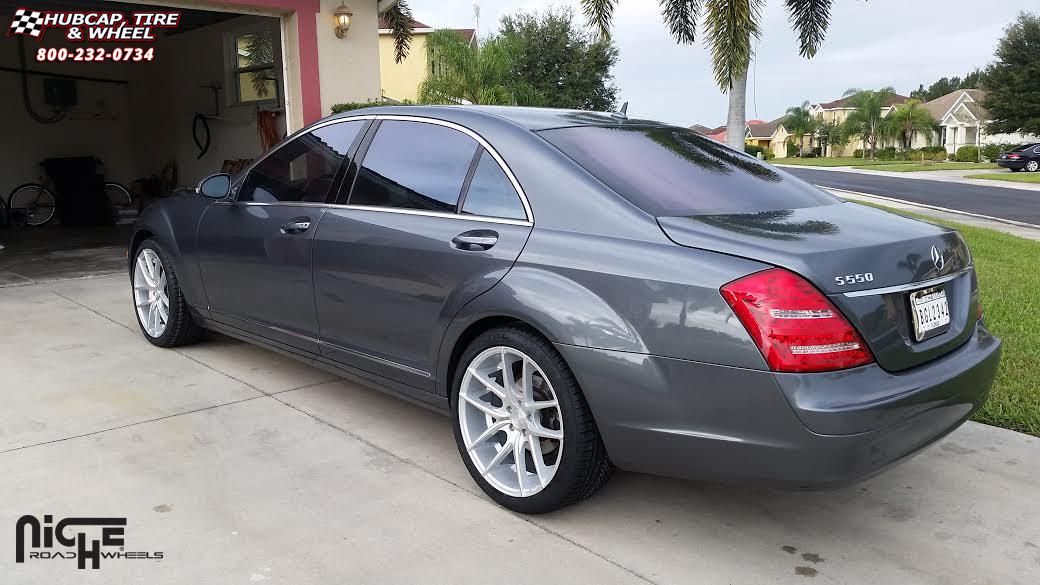 vehicle gallery/mercedes benz s550 niche targa m131  Silver & Machined wheels and rims